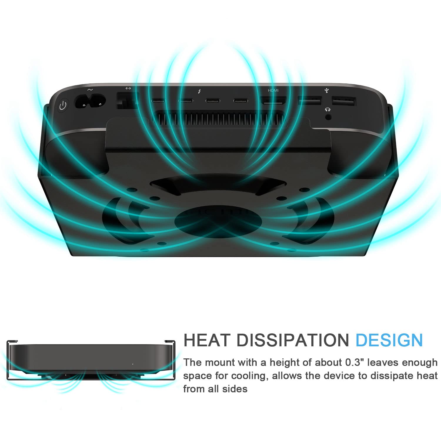 Amazon.co.jp: Mac mini M2マウント、IFCASE モニター背面、デスク下